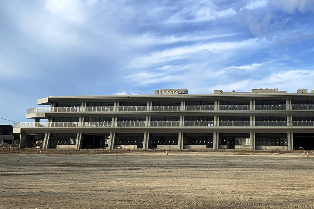 避難タワー　避難ビル　伊勢市立みなと小学校